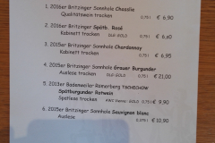 Weinkarte-Degustation